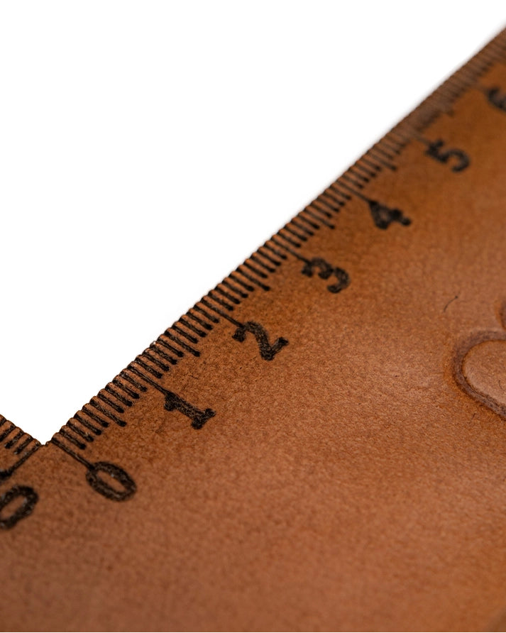 muud Dana genuine leather swatch 10x10 cm knitting gauge tool from iDOKNiT