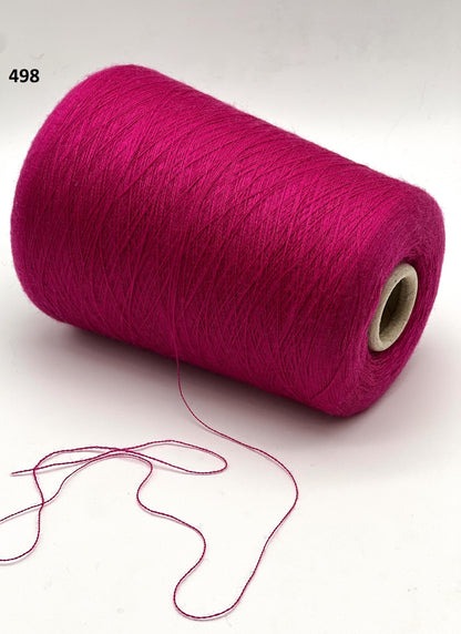 Merino 100% Yarn, WISH, Premium Italian Yarn by Loro Piana, Available in Balls and on Cone, Lace Weight, In 2 STRANDS - 1500m/100g (1640y/3.52oz)