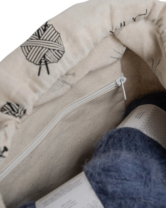 muud recycled cotton shopper tote bag canvas reusable project bag from iDOKNiT