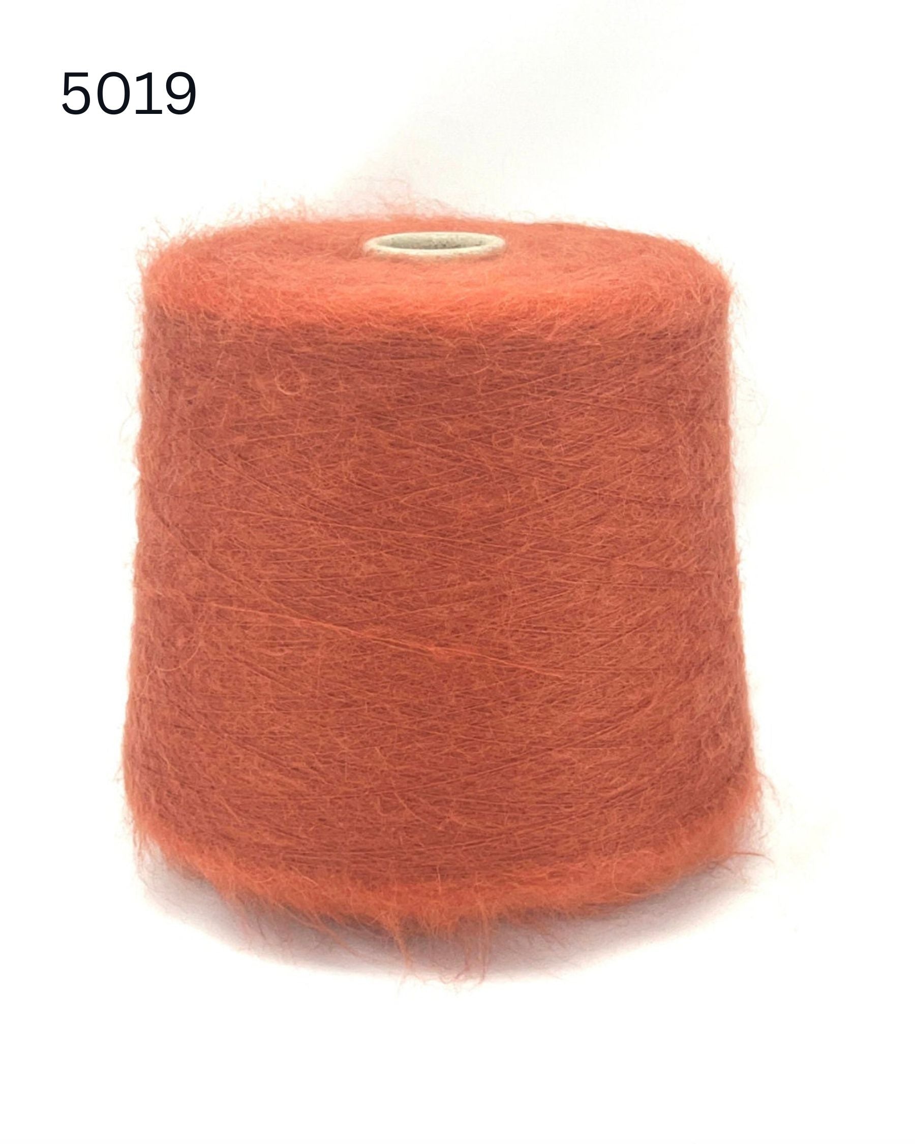 Exclusive iDOKNiT extra fine lace weight yarn, AURORA 100 by Ilaria Italy. A luxury cloud-like brushed mohair blend of 67% superkid mohair, 30% polyamide, and 3% extra fine merino wool providing 1000m per 100g. Authentic Italian-made premium fiber curated by iDOKNiT for airy standalone knitting, delicate lace shawls, and rich multi-strand garment blending.