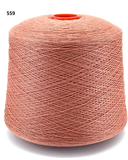 Todd & Duncan 100% Cashmere yarn (2/28 Nm) in a soft neutral palette. Shown as high-quality 2-ply lace weight thread on cones. Made in Scotland. Premium luxury yarn for retail at iDOKNiT.com.