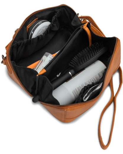 muud Cleo genuine leather box style crossbody project bag from iDOKNiT