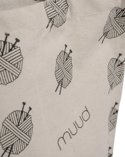 muud recycled cotton shopper tote bag canvas reusable project bag from iDOKNiT