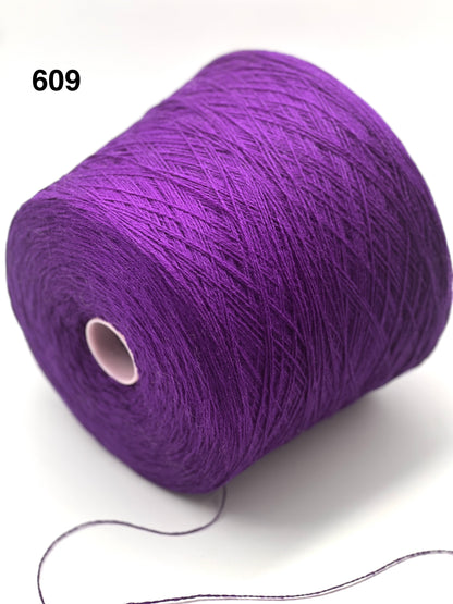 Purple yarn spool on a white background with number 609
