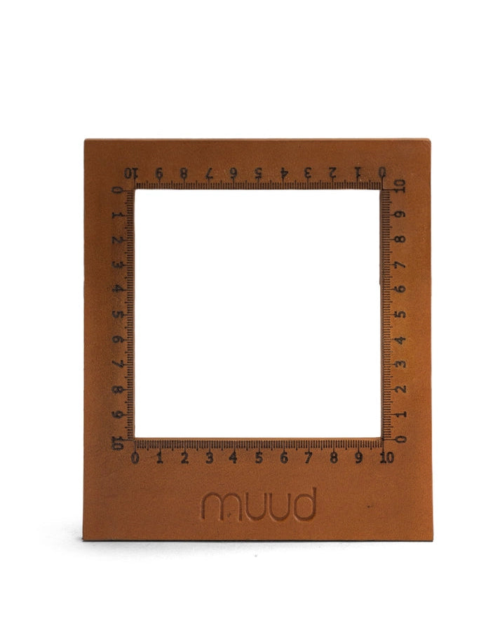 muud Dana genuine leather swatch 10x10 cm knitting gauge tool from iDOKNiT