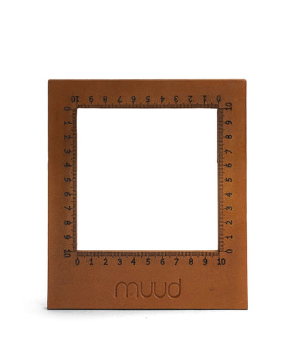muud Dana genuine leather swatch 10x10 cm knitting gauge tool from iDOKNiT