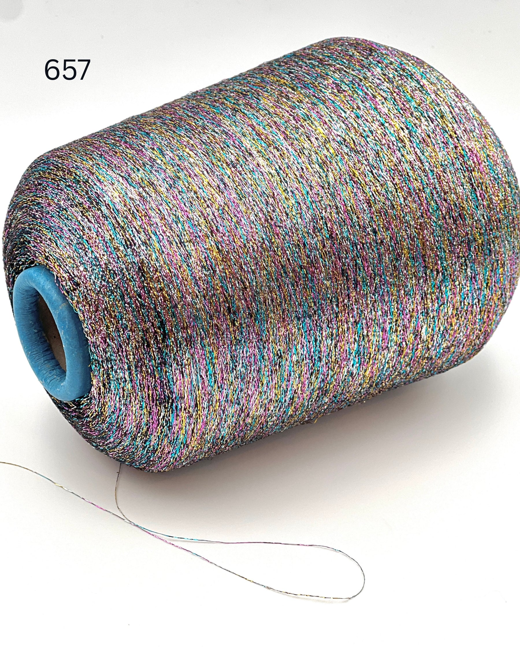 Kyototex Japanese metallic Lurex extra fine lace weight companion yarn from iDOKNiT