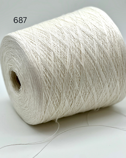 Luxury pure linen yarn TOSCOLINO by Toscano Italy
Italian lace weight linen yarn for summer knitting
100% pure linen yarn close up showing elegant texture
Fine Italian linen yarn for crochet weaving and lace knitting
Luxury breathable linen yarn for heirloom garments