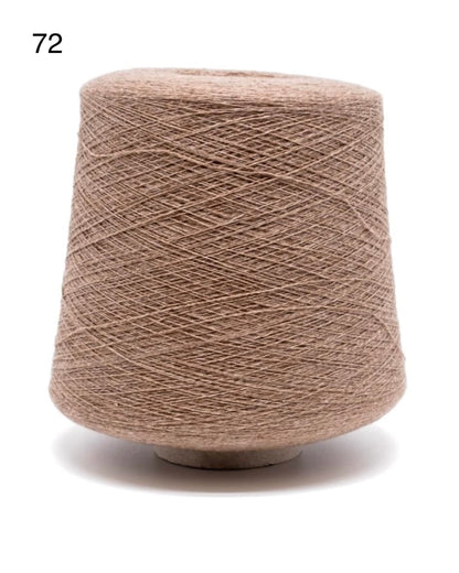 Exquisite iDOKNiT Todd & Duncan ODYSSEY yarn, 50% Cashmere and 50% Cotton blend in Nm 2/36 lace weight, highlighting the premium Scottish texture and soft matte finish for luxury summer knits.