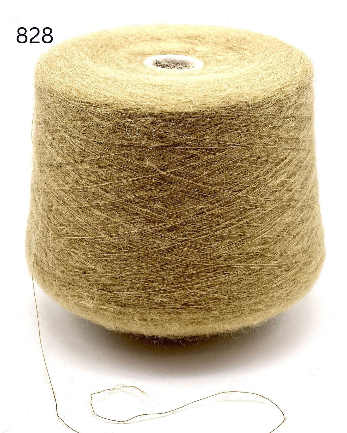 Exclusive iDOKNiT extra fine lace weight yarn, AURORA 100 by Ilaria Italy. A luxury cloud-like brushed mohair blend of 67% superkid mohair, 30% polyamide, and 3% extra fine merino wool providing 1000m per 100g. Authentic Italian-made premium fiber curated by iDOKNiT for airy standalone knitting, delicate lace shawls, and rich multi-strand garment blending.