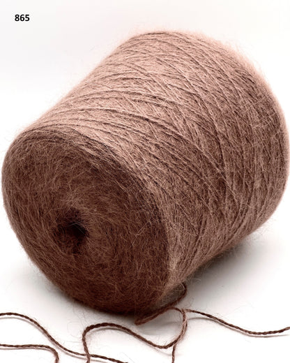 Filati Biagioli Modesto Italian angora lace yarn in soft fluffy texture, luxury light fingering yarn made in Italy, photographed by iDOKNiT for premium knitting and crochet projects