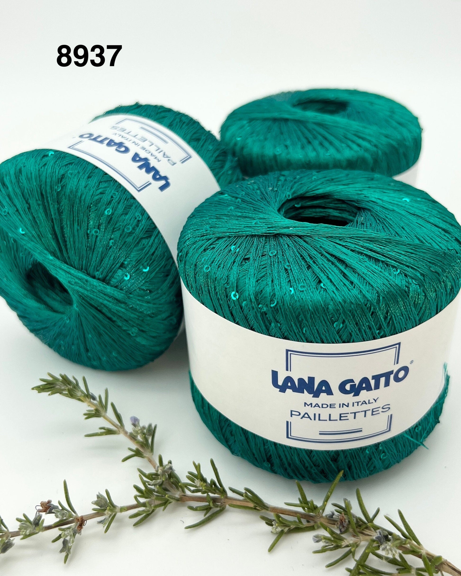 Lana Gatto Classic sequin yarn ball, 100% polyester, 25g