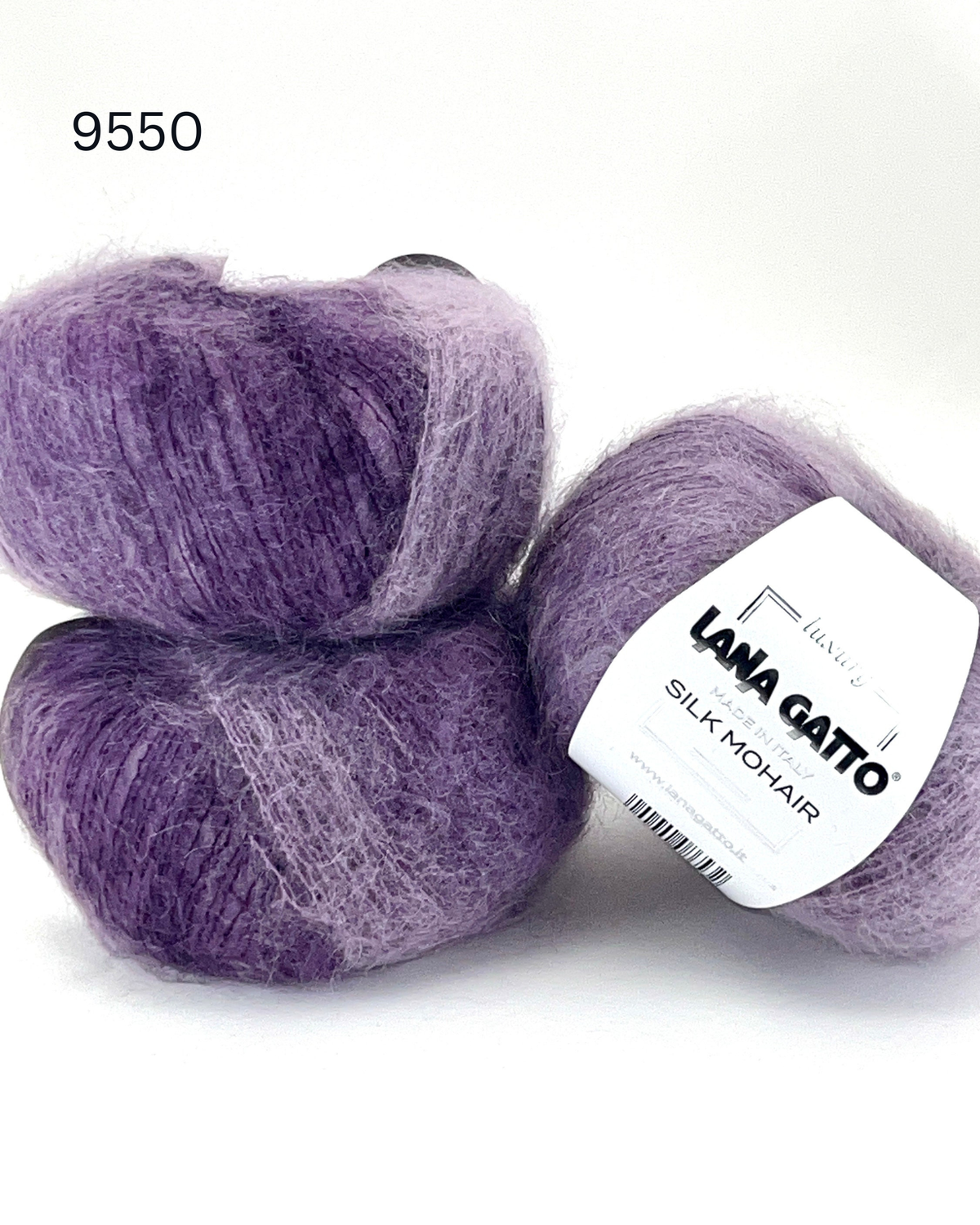 Lana Gatto Silk Mohair 75 percent SuperKid Mohair 25 percent Silk gradient lace weight yarn from iDOKNiT
