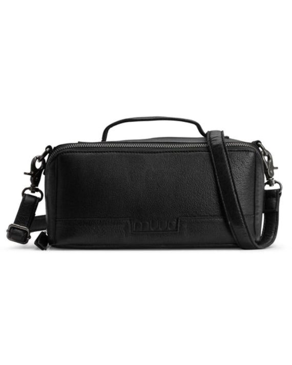 muud Cleo genuine leather box style crossbody project bag from iDOKNiT