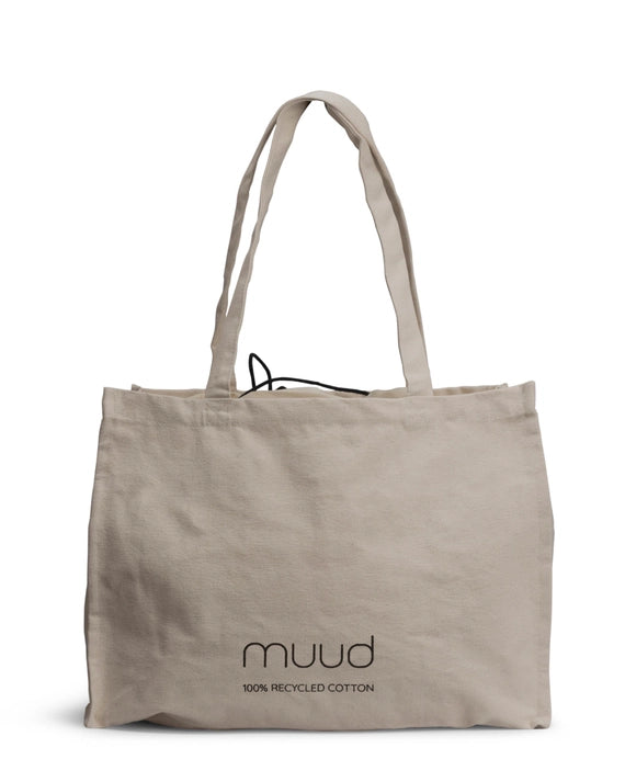 muud recycled cotton shopper tote bag canvas reusable project bag from iDOKNiT