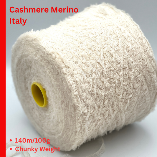 Profilo Bear 85 percent Merino and 15 percent Cashmere Italian chunky eyelash yarn from iDOKNiT