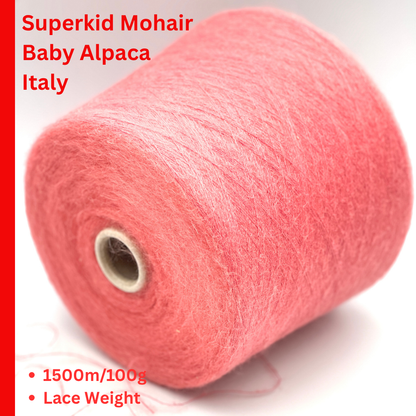 Pecci Filati Audrey 35 percent Superkid Mohair 35 percent Baby Alpaca Italian lace weight yarn from iDOKNiT