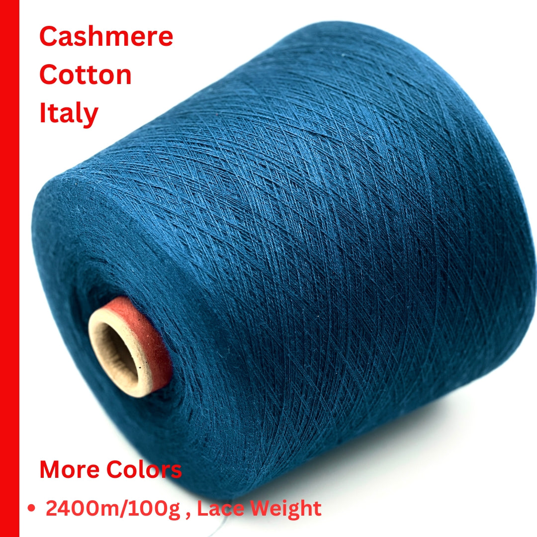 Loro Piana Mako cotton cashmere ultra lace weight yarn in balls from iDOKNiT