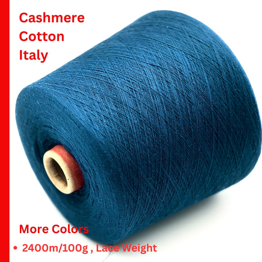 Loro Piana Mako cotton cashmere ultra lace weight yarn in balls from iDOKNiT