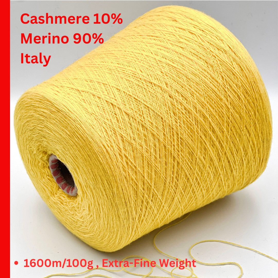 Lanecardate Vela superfine merino cashmere lace weight yarn in balls from iDOKNiT