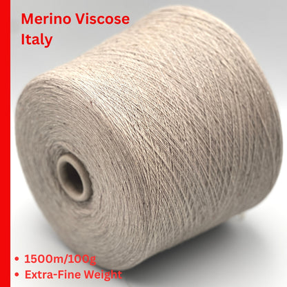 Millefili Sudoku merino viscose polyamide tweed lace weight yarn from iDOKNiT