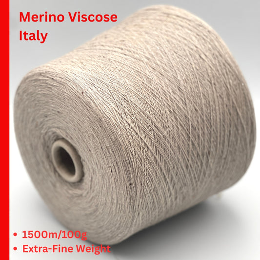 Millefili Sudoku merino viscose polyamide tweed lace weight yarn from iDOKNiT