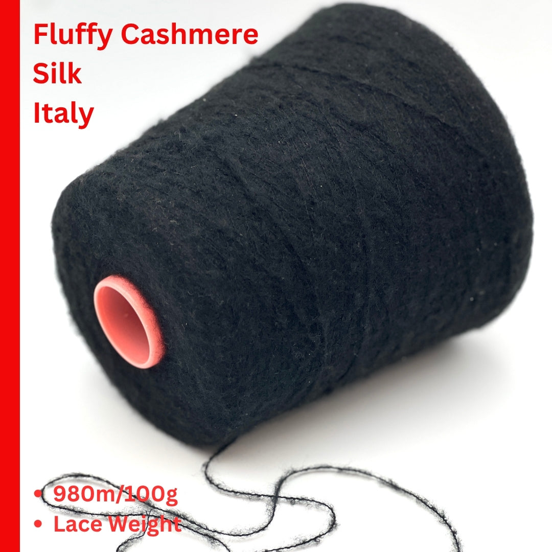 Biagioli Modesto Aura Soft cashmere silk brushed lace weight yarn from iDOKNiT
