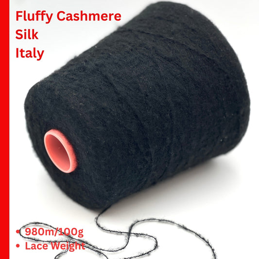 Biagioli Modesto Aura Soft cashmere silk brushed lace weight yarn from iDOKNiT
