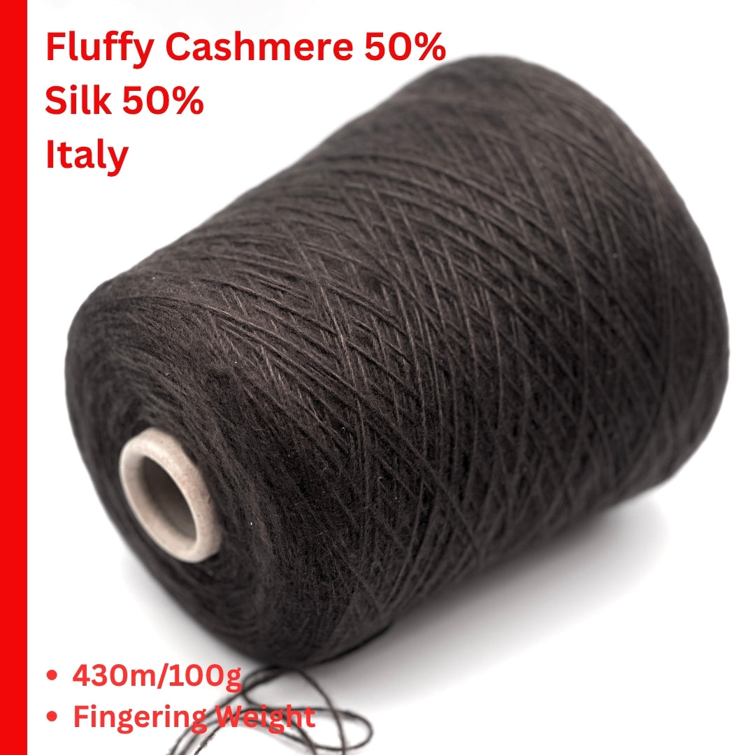 New Mill Micio cashmere silk brushed fingering weight yarn from iDOKNiT
