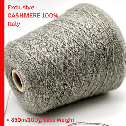 Luxury Italian cashmere yarn CASH LIGHT FINE 850m
100 percent cashmere lace light fingering yarn cone Italy
soft Italian cashmere yarn for sweaters shawls and scarves
premium cashmere yarn close up texture detail
luxury knitting weaving crochet cashmere yarn cone