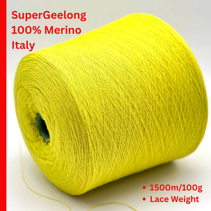 Zegna Baruffa Supergeelong 100 percent extra fine merino wool Italian lace yarn from iDOKNiT