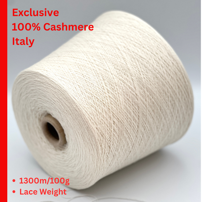 Loro Piana 100 percent pure Cashmere fine lace weight Italian yarn from iDOKNiT