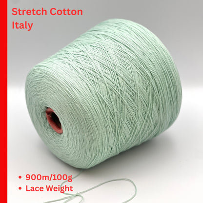 Filati Be.Mi.Va ORGANIC PARK cotton nylon Italian lace yarn with airy chain structure at iDOKNiT.