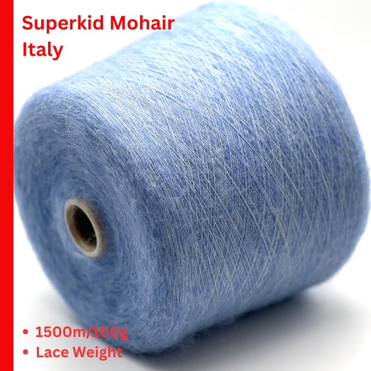 Filpucci Air Mohair 58 percent Superkid Mohair Italian ultra fine lace weight yarn from iDOKNiT