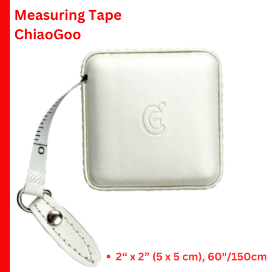 ChiaoGoo white retractable measuring tape 60 inch 150 cm for knitting and crochet from iDOKNiT