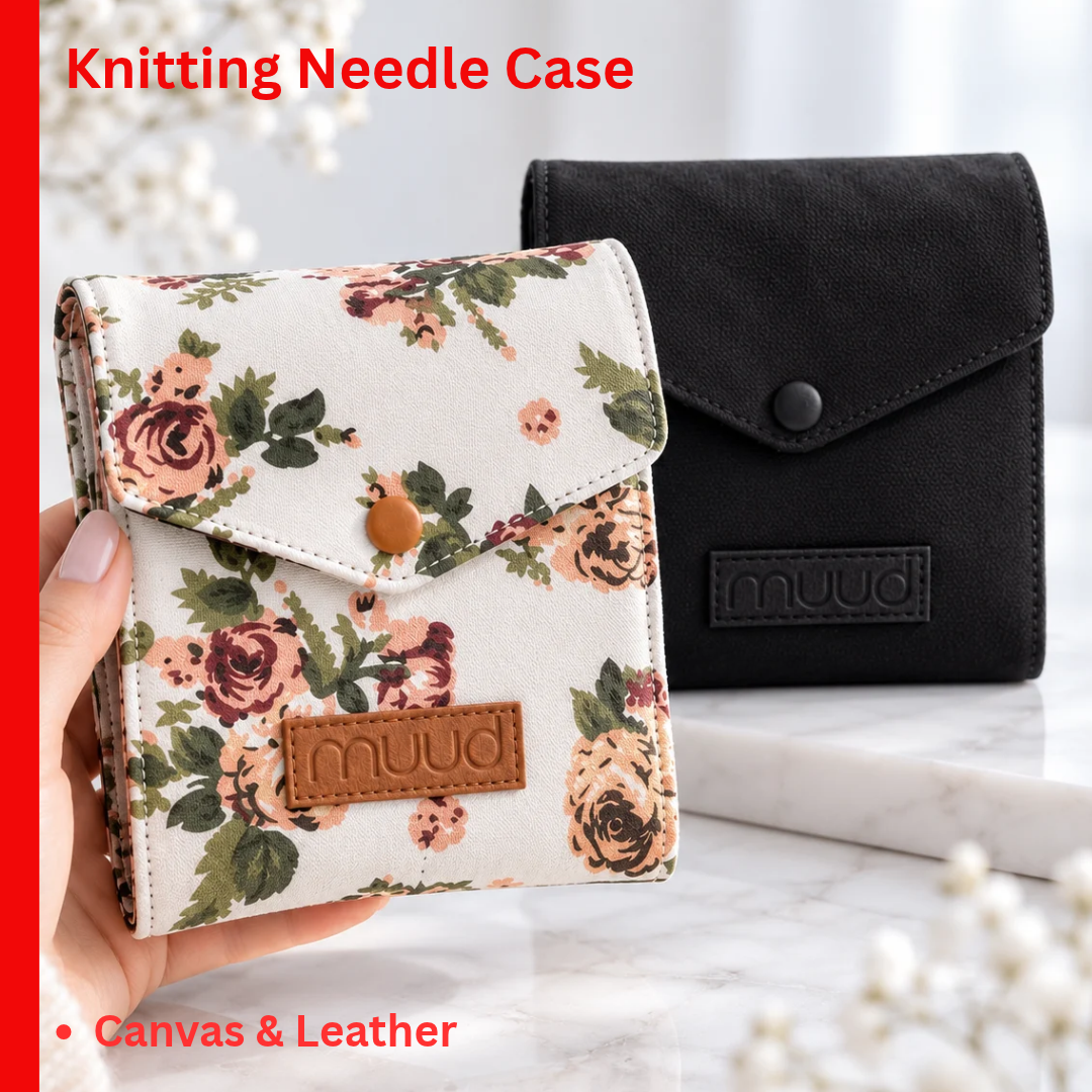 muud Betina canvas interchangeable knitting needle tip and cable case from iDOKNiT