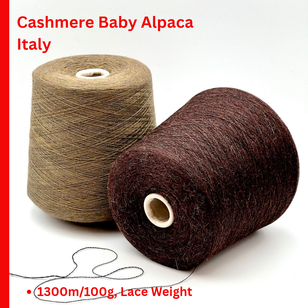 Loro Piana Almond 60 percent cashmere 40 percent baby alpaca Italian lace yarn from iDOKNiT
