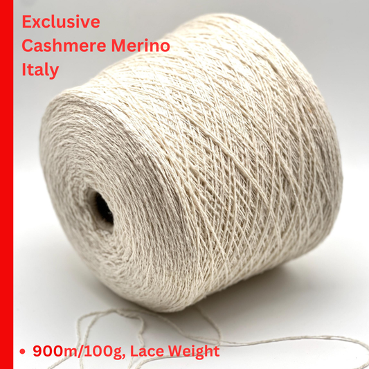 GRANITE cashmere merino yarn luxury Italian lace yarn
50 cashmere 50 merino wool yarn 900m per 100g
Soft luxury cashmere merino yarn for sweaters shawls and wraps
Italian lace weight yarn close up texture detail
GRANITE yarn for lightweight knitwear weaving and accessories