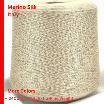 Sudwolle Group Katherine merino silk lace weight yarn in hand wound balls from iDOKNiT