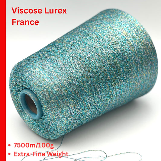 French Lurex metallic viscose extra fine lace weight companion yarn from iDOKNiT