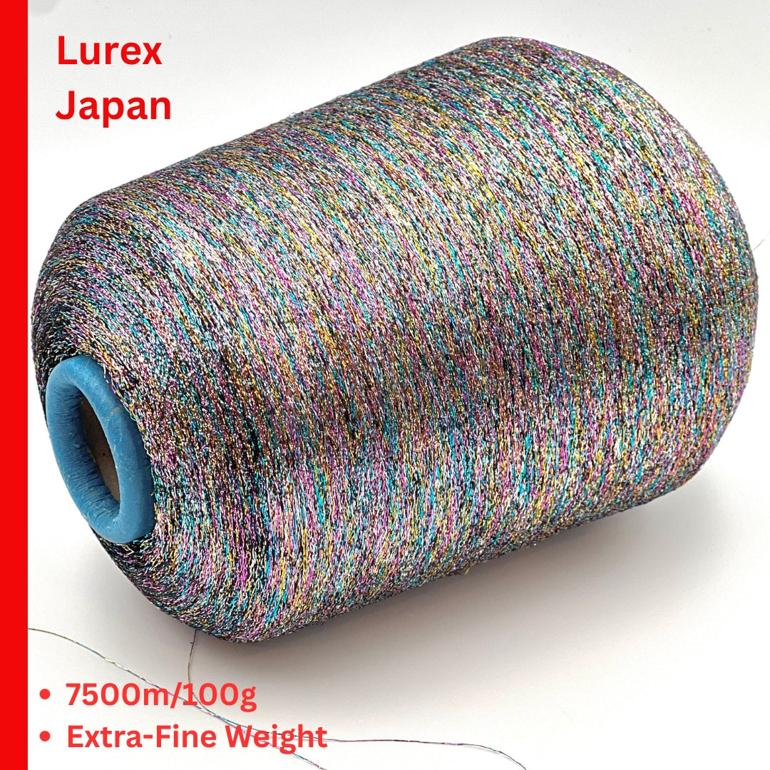 Kyototex Japanese metallic Lurex extra fine lace weight companion yarn from iDOKNiT