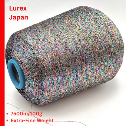 Kyototex Japanese metallic Lurex extra fine lace weight companion yarn from iDOKNiT