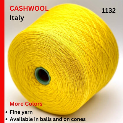 Zegna Baruffa Cashwool 100 percent extrafine merino wool lace weight yarn from iDOKNiT
