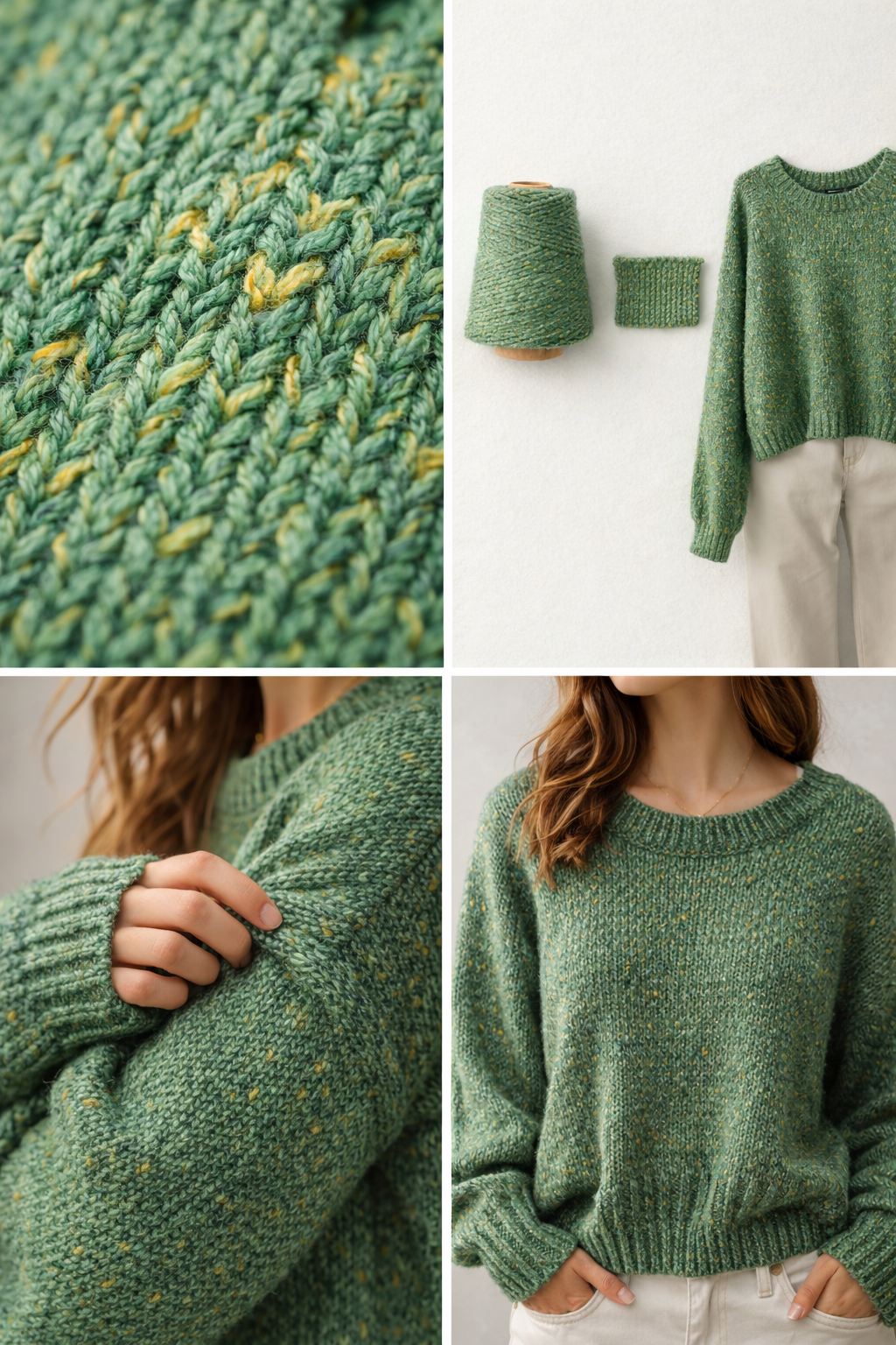 FILCOM TIBET TWEED 50% yak and 50% silk luxury Italian tweed yarn in a fine fingering weight for high-end knitting at iDOKNiT.