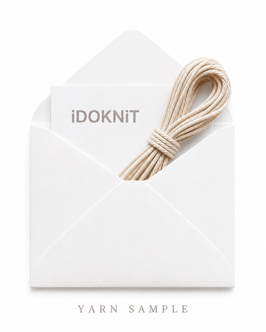 iDOKNiT 1-yard yarn sample service for color and fiber evaluation