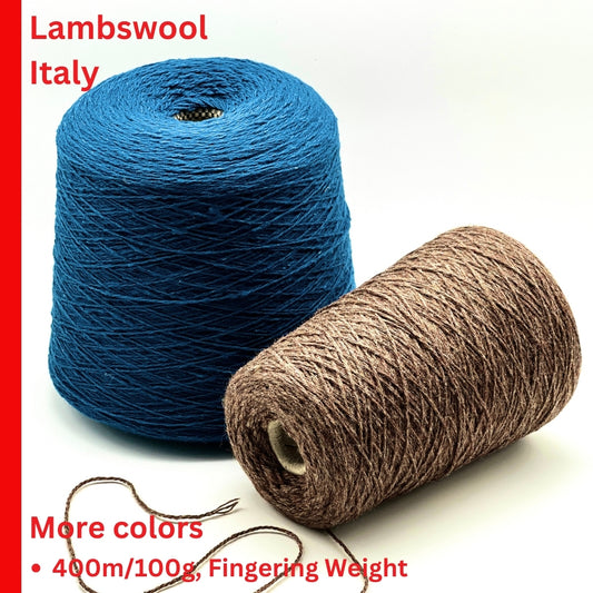GTI – Südwolle Group LORD luxury 100% lambswool fingering weight yarn, Nm 2/8 2-ply industrial construction made in Italy, premium soft wool for classic everyday knitwear at iDOKNiT.
