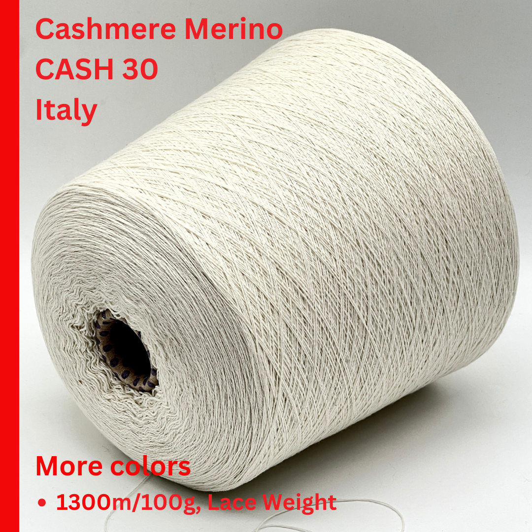 Biagioli Modesto LEGENDARY CASH 30 Italian yarn at iDOKNiT. 30% Cashmere 70% Merino extrafine lace weight. Luxury high-yield fiber for iDOKNiT.com.