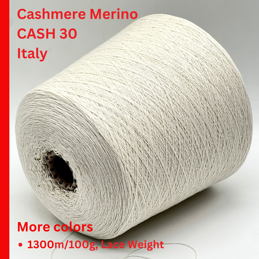 Biagioli Modesto LEGENDARY CASH 30 Italian yarn at iDOKNiT. 30% Cashmere 70% Merino extrafine lace weight. Luxury high-yield fiber for iDOKNiT.com.