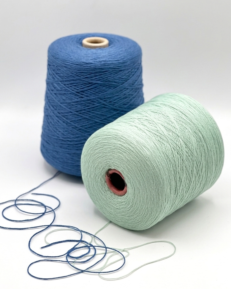 Filati Be.Mi.Va ORGANIC PARK cotton nylon Italian lace yarn with airy chain structure at iDOKNiT.