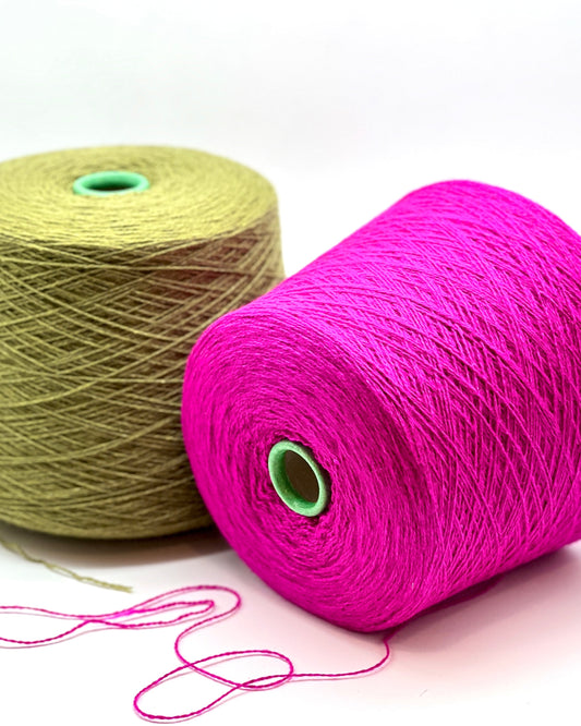 Elite iDOKNiT luxury lace yarn, LHASA by Filcom Italy. 40% yak, 40% cashmere, and 20% silk blend, Nm 2/11000. Authentic Italian-made ultra-fine yarn with natural warmth and soft bloom curated by iDOKNiT for professional knitting.